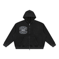 Wash Boxy Waffle Full Zip  93 Hoodie