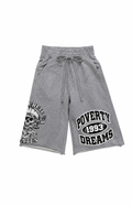 CONCRETE PIRATES RAW HEM FRENCH TERRY SHORTS